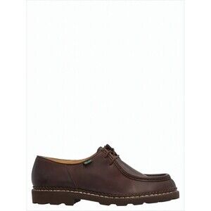 PARABOOT Moc Toe Brown Leather Lace-Up Dress Shoes